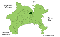 موقعیت Zama در استان کاناگاوا