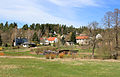 Čeština: Pohled z jihu na Chotětín, části města Zbiroh English: South view of Chotětín, part of Zbiroh, Czech Republic.