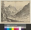 „Abbildung des Gletschers im Grindelwaldt in der Herschafft Bern“, Radierung 1642, Graphische Sammlung der ZB Zürich