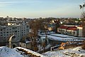 Čeština: Centrum Zoločivu z hradu, Ukrajina English: Central Zolochiv from a castle, Ukraine