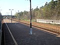 English: Train stop in Życzyn, Poland Polski: Peron na stacji w Życzynie