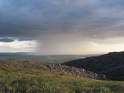 Landscape with rainstorm, Taymyrsky Dolgano-Nenetsky District