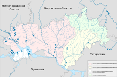 Mapa lokalizacyjna Mari El