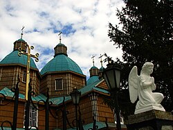 The wooden Church of the Epiphany of the Lord in Soroky-Lvivski