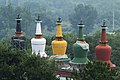 5 colored pagodas Santamen, in Chengde, Hebei province