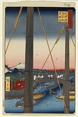 Inari Bridge and the Minato Shrine in Teppōzu
