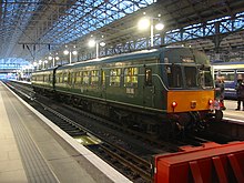 First North Western 101685 at Manchester Piccadilly on 24 December 2003, the last day of service 101 685 at Manchester Piccadilly.jpg