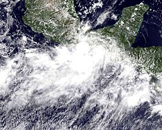 Tropical depression Elf-E on September 3rd off the coast of Mexico