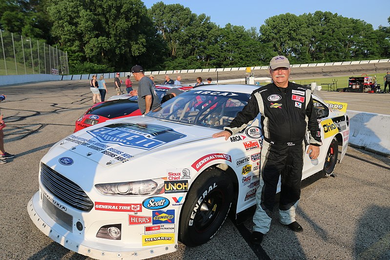 File:11 Dick Karth beside car 2018 ARCA Madison.jpg