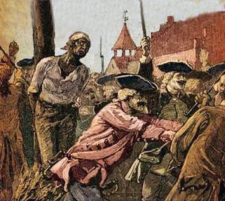 New York Conspiracy of 1741 Alleged plot by poor whites and slaves to overthrow New Yorks colonial government