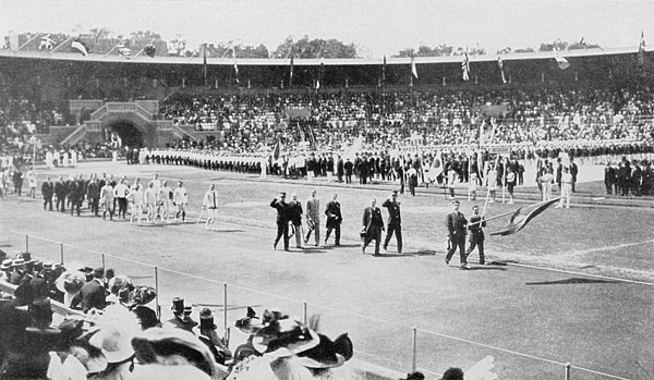 The team of Belgium at the opening ceremony.