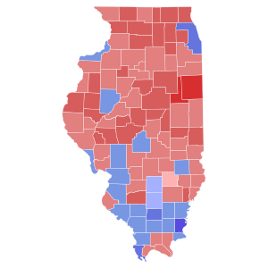 1998 Illinois State Treasurer election results map by county.svg