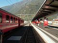 Deployment in Tirano RhB train station