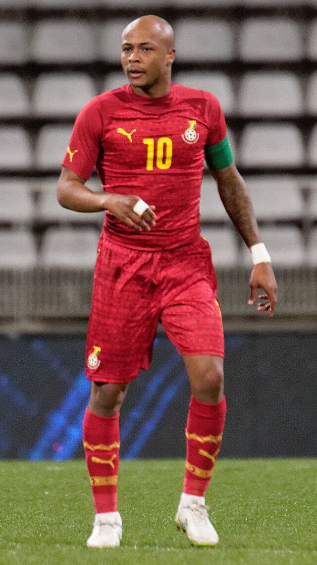 André Ayew with Ghana in 2015