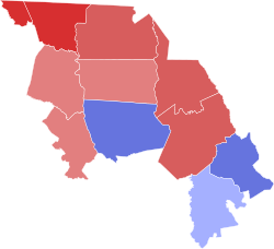 2016 South Carolina's 5th congressional district election results map by county.svg