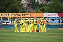 Australia women's national cricket team is currently the number 1 team in ODIs and T20Is 2017 Women's Cricket World Cup IMG 2706 (35334369633).jpg