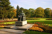 Monument to Paderewski in Warsaw's Ujazdów Park