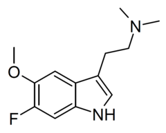 6F-5-MeO-DMT structure.png