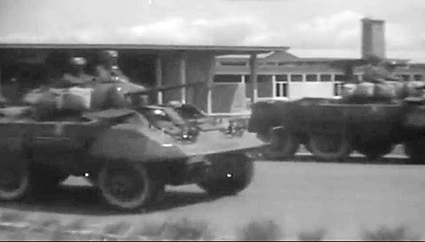 Armée nationale congolaise (ANC) armoured vehicles during the Congo Crisis