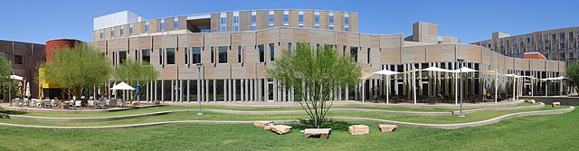 Example of a new academic village, taken at Barrett, The Honors College on the Tempe Campus