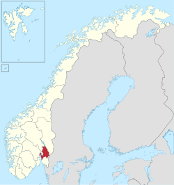 Läänin sijainti Norjassa