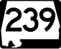 State Route 239 маркер