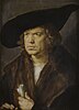 A man is frowning in this painting by Albrecht Dürer.