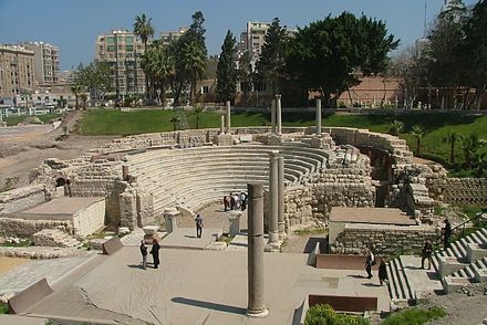 Roman Theatre next to Misr railway station