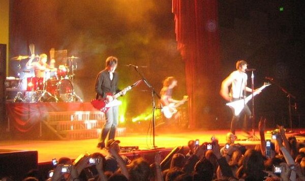 The All-American Rejects performing on December 4, 2006