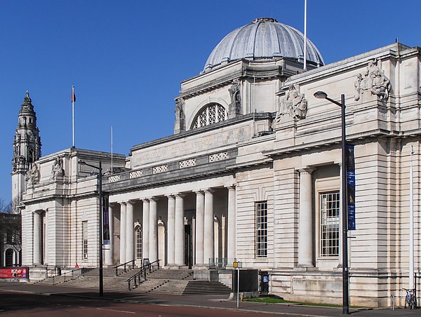 Façade of the National Museum Cardiff