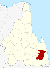 Amplasarea districtului în provincia Nakhon Si Thammarat
