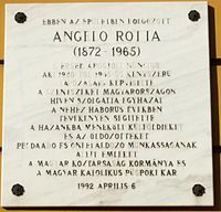 Angelo Rotta emléktáblája I. kerület Dísz tér 4–5.jpg