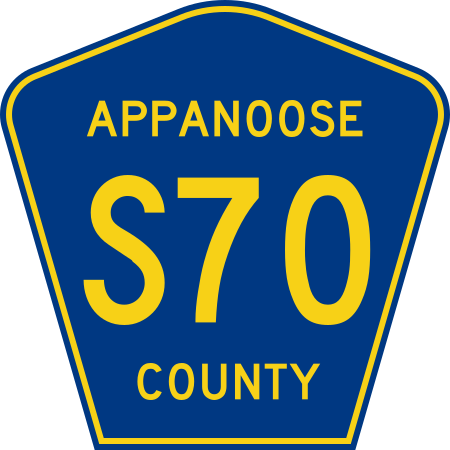 File:Appanoose County Route S70 IA.svg