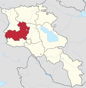 Poziția localității Provincia Aragatsotn