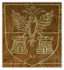 Coat of arms of Theodore Paleologus, as presented on his tombstone Arms of Theodore Paleologus.png