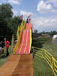 A Fun slide at a carnival in the UK Astroglide slide.jpg
