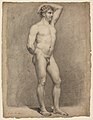 Attributed to David - An academy study of a male nude, PD.970-1963.jpg