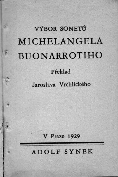 File:BUONARROTI, Michelangelo - Výbor sonetů.djvu