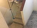 Back stairs to tower apartments. March, 2017