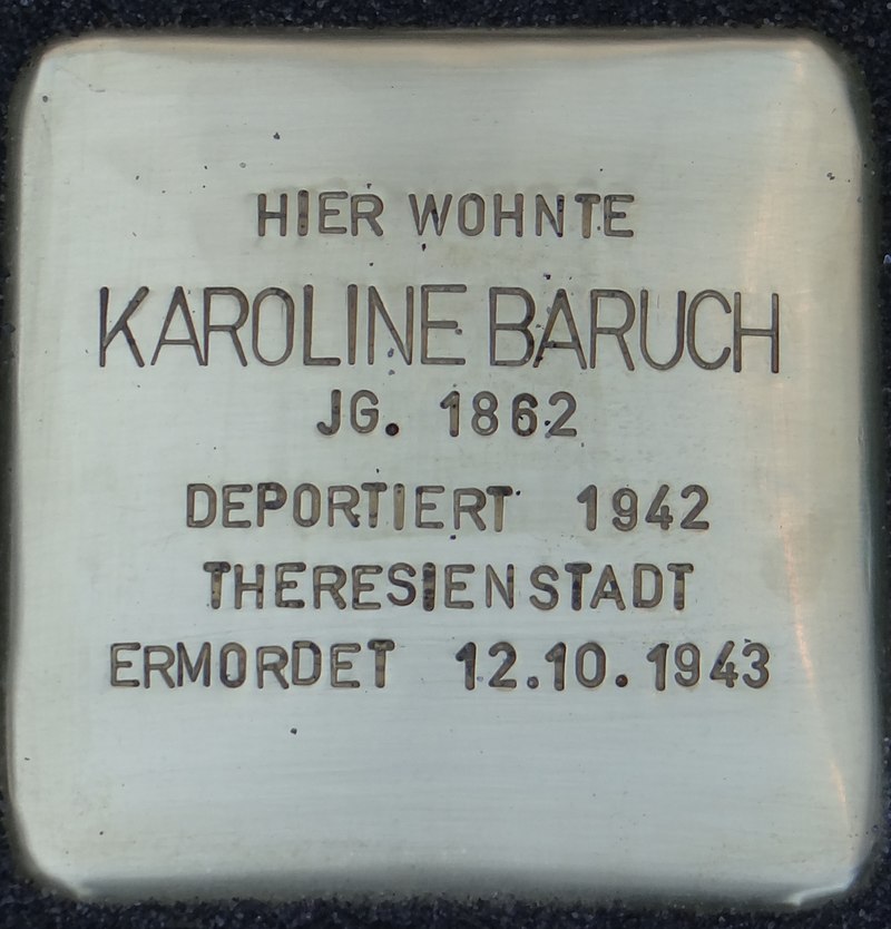 Bad Kreuznach Stolperstein Hochstraße 38 Karoline Baruch.jpg