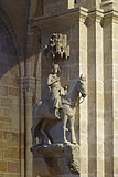 Le cavalier de Bamberg, statue équestre grandeur nature.