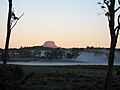 Barn Bluff vu des plaines Pelion au lever du soleil