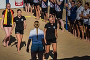 Deutsch: Beachhandball U-17-Europameisterschaften 2019 (Beach handball Euro); Tag 4: 30. Juni – Siegerehrung English: 2019 Beach Handball 17 European Championships; Day 4: 30 June 2019 –Medal Ceremony