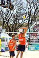 Deutsch: Beachvolleyball bei den Olympischen Jugendspielen 2018; Tag 8, 14. Oktober 2018; Mädchen, Achtelfinale – Mexiko-China 0:2 (15–21/16–21) English: Beach volleyball at the 2018 Summer Youth Olympics at 14 October 2018 – Girls Round of 16 – Mexico-China 0:2 (15–21/16–21)