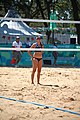 Deutsch: Beachvolleyball bei den Olympischen Jugendspielen 2018; Tag 8, 14. Oktober 2018; Mädchen, Achtelfinale – USA-Peru 2:0 (21–19/21–12) English: Beach volleyball at the 2018 Summer Youth Olympics at 14 October 2018 – Girls Round of 16 – USA-Peru 2:0 (21–19/21–12)