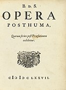 Benedictus de Spinoza - Opera posthuma, Compendium grammatices linguae hebraeae, 1677 - frontispice.jpg