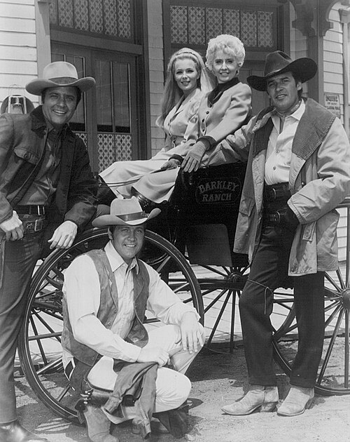 The Big Valley cast with Long at far left