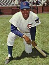 Billy Williams played a record 164 games in the outfield in 1965. Billy Williams 1969.jpg