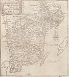 Karta till "Vägvisare uti Svea- och Göta Riken..." 1742
