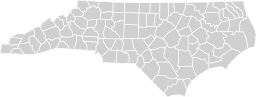 Blank map subdivisions 2019 Albers North Carolina